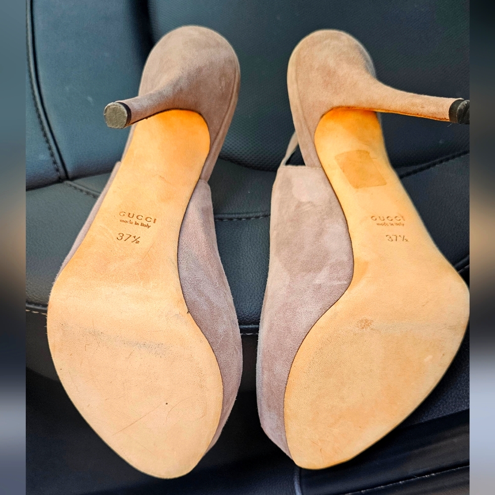 GUCCI - Sofia Platform Slingback - 37½ - Picture 6 of 6